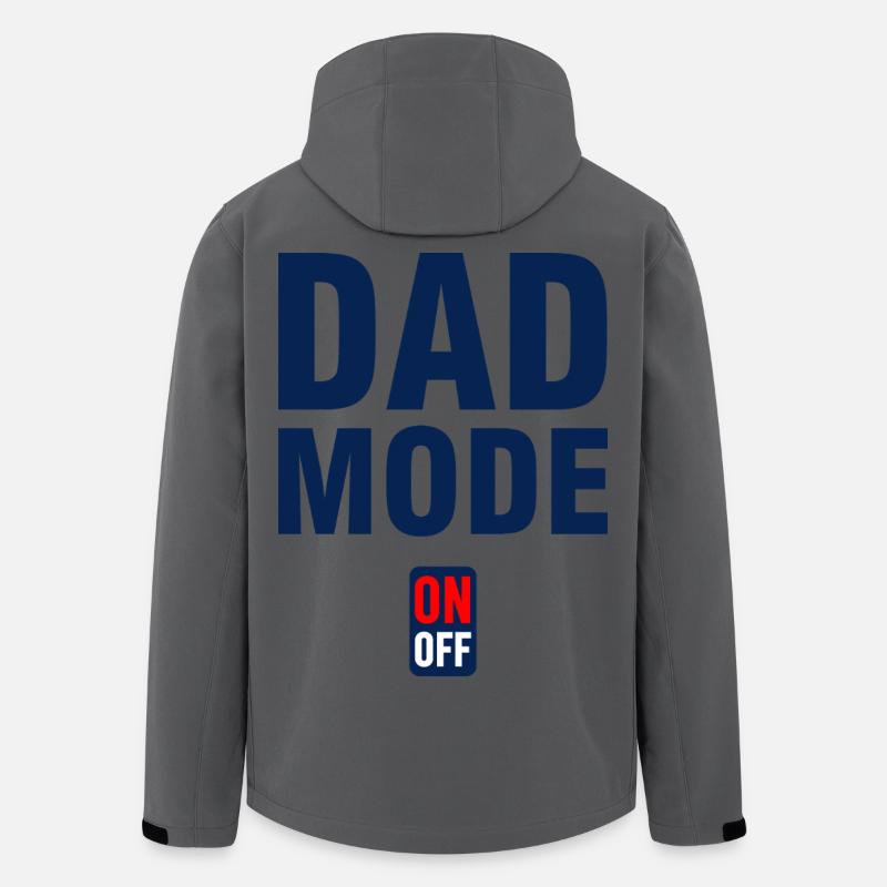Papa-Modus auf dem Off-Shirt - Recycelte Männer Softshell-Jacke von Stanley/Stella - Anthrazit