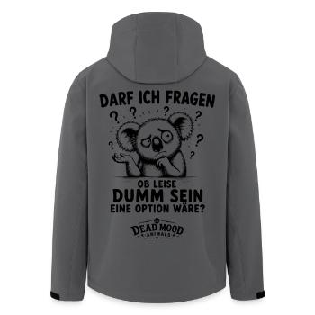 Sarkasmus Humor | Lustiges Geschenk für Kollegen - Recycelte Männer Softshell-Jacke von Stanley/Stella - Anthrazit - Hinten - AI Model Male 185 light (185cm)