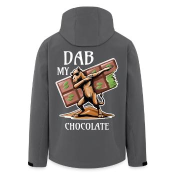 Dabbing Dromedar - Dubai Schokolade Geschenkidee - Recycelte Männer Softshell-Jacke von Stanley/Stella - Anthrazit - Hinten - AI Model Male 185 light (185cm)