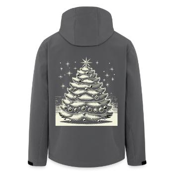 Weihnachten Nostalgischer Weihnachtsbaum Zauber - Recycelte Männer Softshell-Jacke von Stanley/Stella - Anthrazit - Hinten - AI Model Male 185 light (185cm)