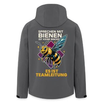 Sprechen Mit Bienen Ist Keine Macke Bienen Imker - Recycelte Männer Softshell-Jacke von Stanley/Stella - Anthrazit - Hinten - AI Model Male 185 light (185cm)