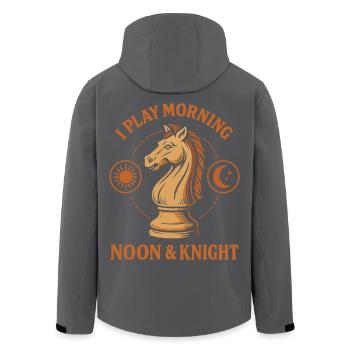 Ich Spiele Morgens Mittags - Recycelte Männer Softshell-Jacke von Stanley/Stella - Anthrazit - Hinten - AI Model Male 185 light (185cm)