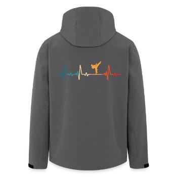 Taekwondo Taekwondoin - Recycelte Männer Softshell-Jacke von Stanley/Stella - Anthrazit - Hinten - AI Model Male 185 light (185cm)
