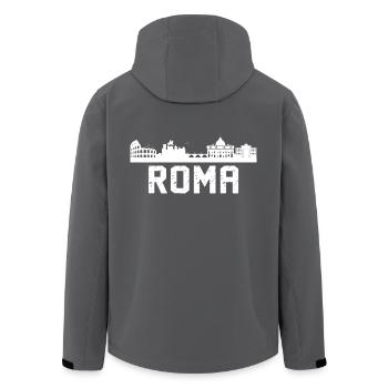 roma Skyline - Recycelte Männer Softshell-Jacke von Stanley/Stella - Anthrazit - Hinten - AI Model Male 185 light (185cm)