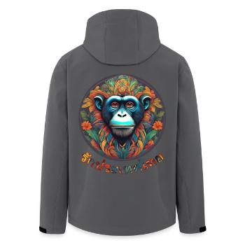 Love Thailand - Recycelte Männer Softshell-Jacke von Stanley/Stella - Anthrazit - Hinten - AI Model Male 185 light (185cm)