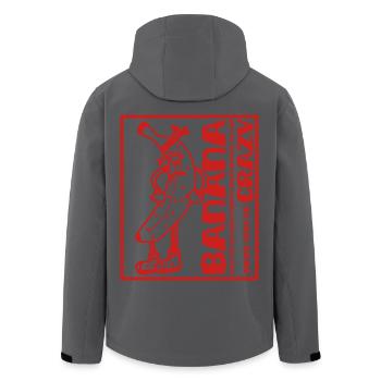 Banane Englisch Redewendung abgelenkt Humor kleinToulon - Recycelte Männer Softshell-Jacke von Stanley/Stella - Anthrazit - Hinten - AI Model Male 185 light (185cm)