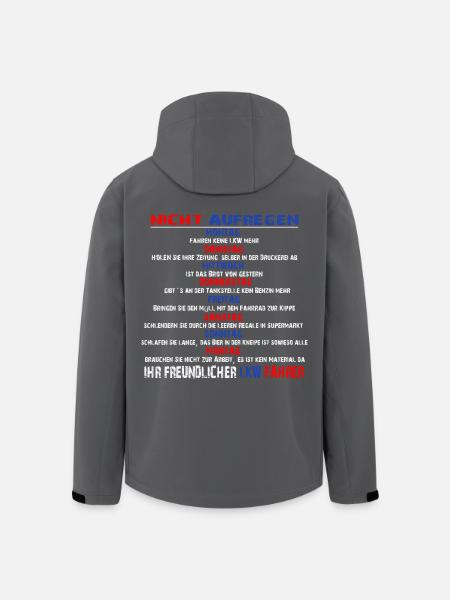 IHR FREUNDLICHER LKW FAHRER - Recycelte Männer Softshell-Jacke von Stanley/Stella - Anthrazit