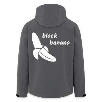 Black Banana - Recycelte Männer Softshell-Jacke von Stanley/Stella - Anthrazit - Hinten - AI Model Male 185 light (185cm)