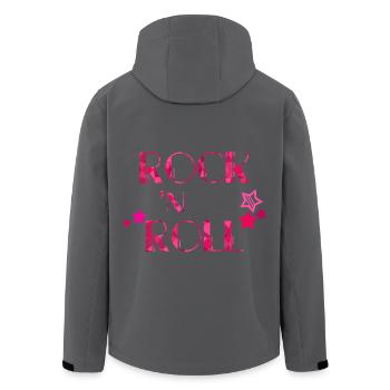 ROCK 'N ROLL - Recycelte Männer Softshell-Jacke von Stanley/Stella - Anthrazit - Hinten - AI Model Male 185 light (185cm)
