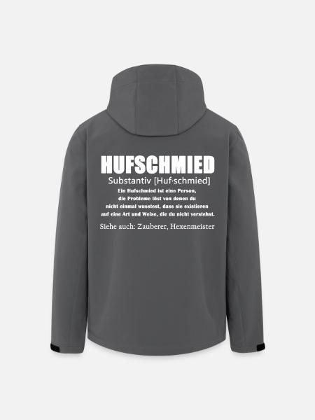 Hufschmied Definition Shirt - Recycelte Männer Softshell-Jacke von Stanley/Stella - Anthrazit