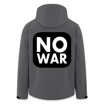 No war - Veste softshell homme en polyester recyclé Stanley/Stella - charbon - Dos - AI Model Male 185 light (185cm)