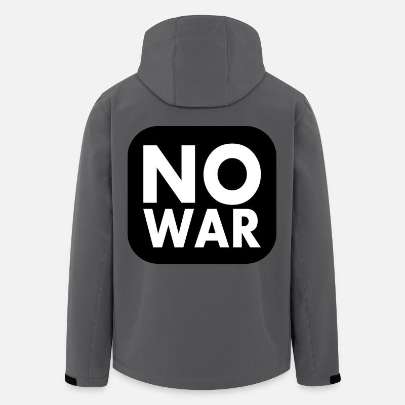 No war - Recycelte Männer Softshell-Jacke von Stanley/Stella - Anthrazit