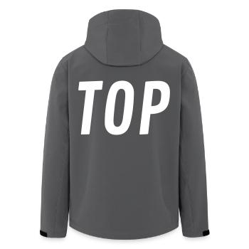 Top oder Bottom - Recycelte Männer Softshell-Jacke von Stanley/Stella - Anthrazit - Hinten - AI Model Male 185 light (185cm)