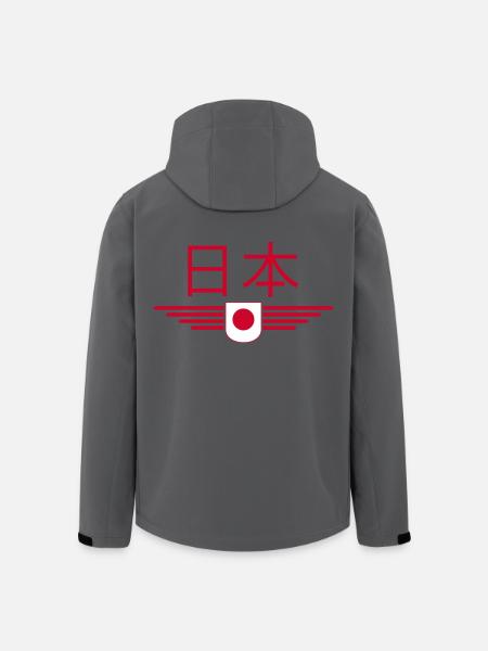 Ich liebe Japan, Stil Design T-Shirt - Recycelte Männer Softshell-Jacke von Stanley/Stella - Anthrazit