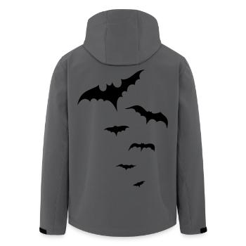 Halloween Fledermäuse, bats - Recycelte Männer Softshell-Jacke von Stanley/Stella - Anthrazit - Hinten - AI Model Male 185 light (185cm)