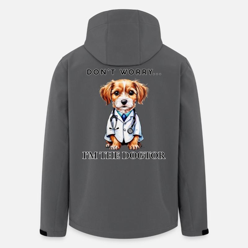 Dogtor - Recycelte Männer Softshell-Jacke von Stanley/Stella - Anthrazit