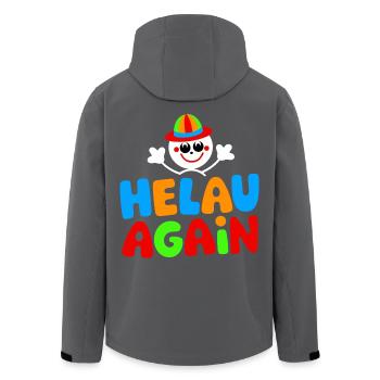Karneval Düsseldorf Mainz Helau Clown Kostüm Fun - Recycelte Männer Softshell-Jacke von Stanley/Stella - Anthrazit - Hinten - AI Model Male 185 light (185cm)