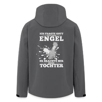 Tochter Engel - Recycelte Männer Softshell-Jacke von Stanley/Stella - Anthrazit - Hinten - AI Model Male 185 light (185cm)