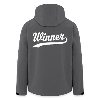 Gewinner - Recycelte Männer Softshell-Jacke von Stanley/Stella - Anthrazit - Hinten - AI Model Male 185 light (185cm)