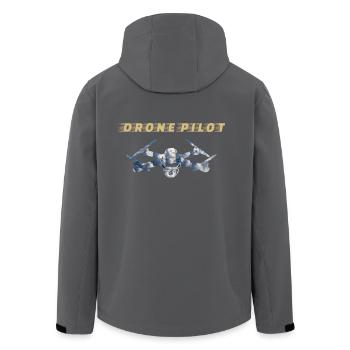 Drohnen Pilot Drone Pilot - Recycelte Männer Softshell-Jacke von Stanley/Stella - Anthrazit - Hinten - AI Model Male 185 light (185cm)
