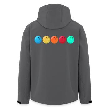 bowling bowlingteamkleidung strike bowlingbahn - Recycelte Männer Softshell-Jacke von Stanley/Stella - Anthrazit - Hinten - AI Model Male 185 light (185cm)
