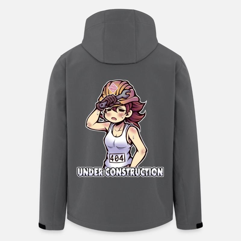 Under Construction - 404 - Men’s Recycled Softshell Jacket by Stanley/Stella - anthracite