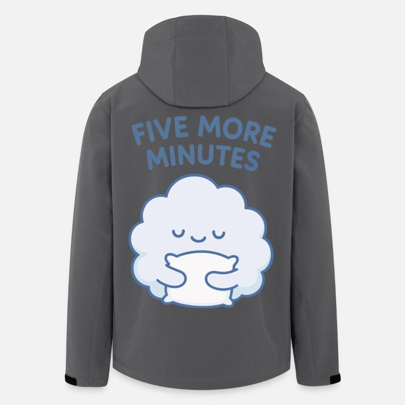 Cinq minutes de plus Cloud Hug - Veste softshell homme en polyester recyclé Stanley/Stella - charbon