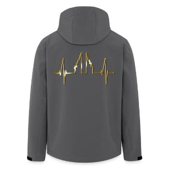 Bali Herzschlag Himmelstor Indonesien Liebe Bali - Recycelte Männer Softshell-Jacke von Stanley/Stella - Anthrazit - Hinten - AI Model Male 185 light (185cm)