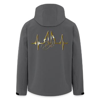 Bali Herzschlag Himmelstor Indonesien Liebe Bali - Recycelte Männer Softshell-Jacke von Stanley/Stella - Anthrazit - Hinten - AI Model Male 185 light (185cm)