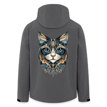 Perserkatze Perser Katze Persian Cat Süße Katzen - Recycelte Männer Softshell-Jacke von Stanley/Stella - Anthrazit - Hinten - AI Model Male 185 light (185cm)