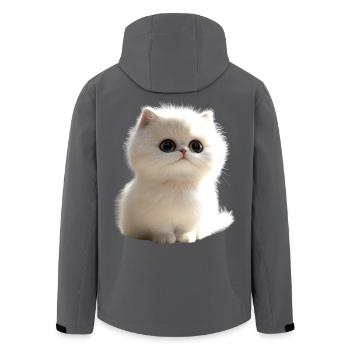 Perserkatze Perser Katze Persian Cat Süße Katzen - Recycelte Männer Softshell-Jacke von Stanley/Stella - Anthrazit - Hinten - AI Model Male 185 light (185cm)