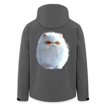 Perserkatze Perser Katze Persian Cat Süße Katzen - Recycelte Männer Softshell-Jacke von Stanley/Stella - Anthrazit - Hinten - AI Model Male 185 light (185cm)