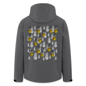 ananas - Recycelte Männer Softshell-Jacke von Stanley/Stella - Anthrazit - Hinten - AI Model Male 185 light (185cm)