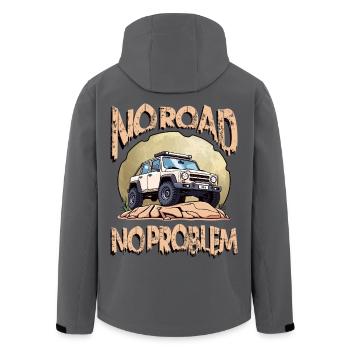 Geländewagen Fahrer - Recycelte Männer Softshell-Jacke von Stanley/Stella - Anthrazit - Hinten - AI Model Male 185 light (185cm)
