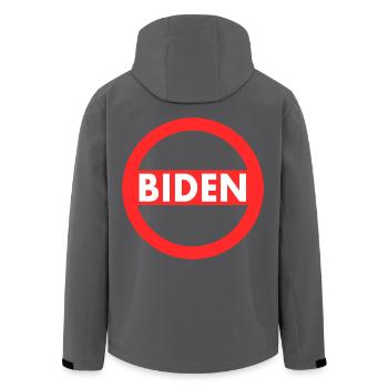 Joe Biden - Recycelte Männer Softshell-Jacke von Stanley/Stella - Anthrazit - Hinten - AI Model Male 185 light (185cm)
