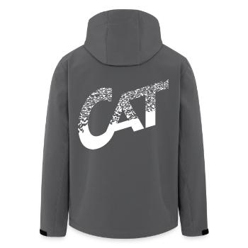 CAT - Recycelte Männer Softshell-Jacke von Stanley/Stella - Anthrazit - Hinten - AI Model Male 185 light (185cm)