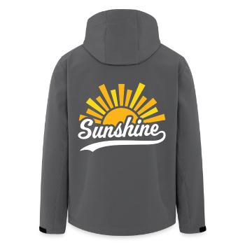 Sonnenschein - Recycelte Männer Softshell-Jacke von Stanley/Stella - Anthrazit - Hinten - AI Model Male 185 light (185cm)