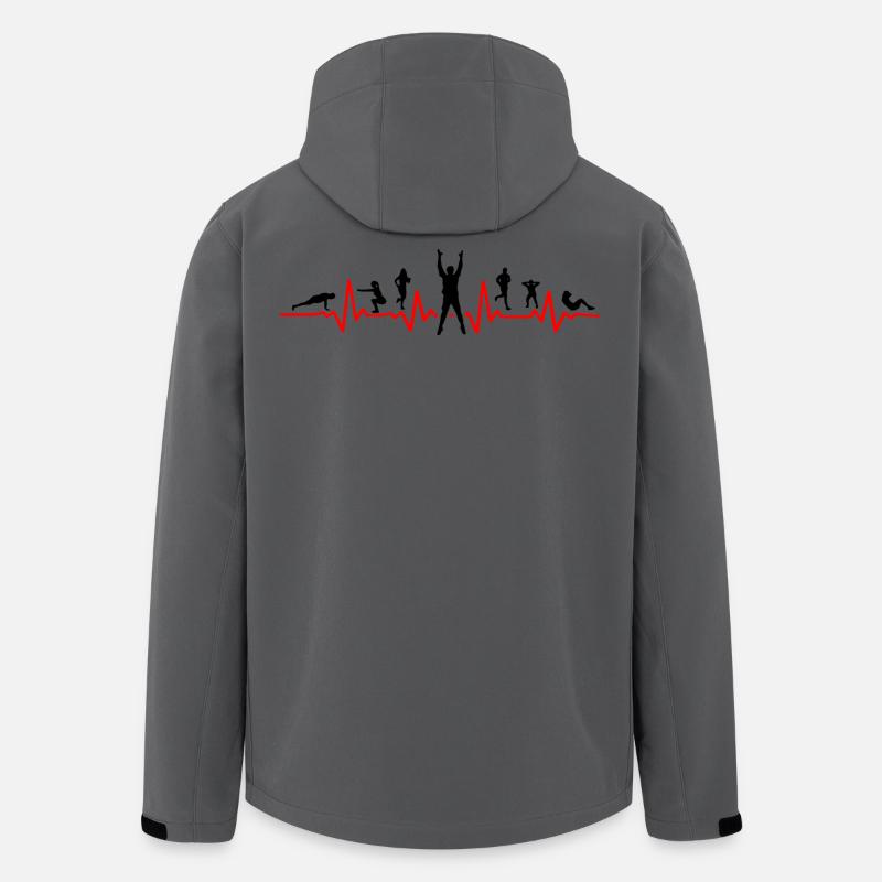 EKG Sports - Recycelte Männer Softshell-Jacke von Stanley/Stella - Anthrazit