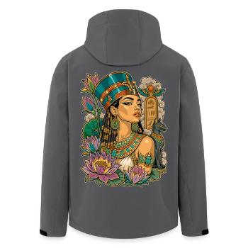 Queen of Egypt - Men’s Recycled Softshell Jacket by Stanley/Stella - anthracite - Back - AI Model Male 185 light (185cm)