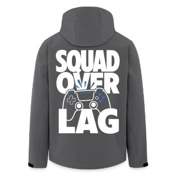 Manette de jeu Squad Over Lag - Veste softshell homme en polyester recyclé Stanley/Stella - charbon - Dos - AI Model Male 185 light (185cm)