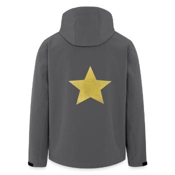 Stern Sternhimmel Himmel Natur himmlisch - Recycelte Männer Softshell-Jacke von Stanley/Stella - Anthrazit - Hinten - AI Model Male 185 light (185cm)