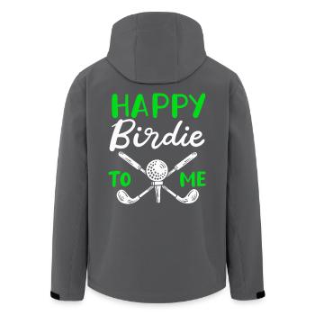 Happy Birdie To Me Golfspieler Golf Spielen Golfer - Recycelte Männer Softshell-Jacke von Stanley/Stella - Anthrazit - Hinten - AI Model Male 185 light (185cm)