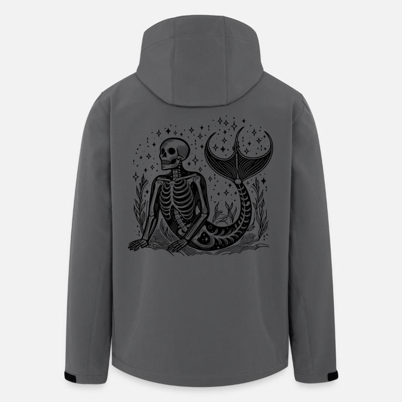 Signe du zodiaque Verseau Squelette - Veste softshell homme en polyester recyclé Stanley/Stella - charbon