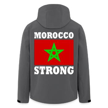 Morocco strong - Recycelte Männer Softshell-Jacke von Stanley/Stella - Anthrazit - Hinten - AI Model Male 185 light (185cm)