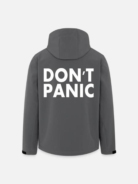 dont panic - Recycelte Männer Softshell-Jacke von Stanley/Stella - Anthrazit