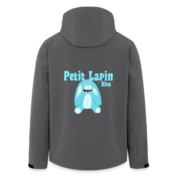 Punk-Hase - Recycelte Männer Softshell-Jacke von Stanley/Stella - Anthrazit - Hinten - AI Model Male 185 light (185cm)