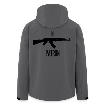 El Patron – Der Anführer Look - Recycelte Männer Softshell-Jacke von Stanley/Stella - Anthrazit - Hinten - AI Model Male 185 light (185cm)