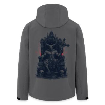 Nachtkönig - Recycelte Männer Softshell-Jacke von Stanley/Stella - Anthrazit - Hinten - AI Model Male 185 light (185cm)