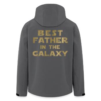 best father in the galaxy - Recycelte Männer Softshell-Jacke von Stanley/Stella - Anthrazit - Hinten - AI Model Male 185 light (185cm)