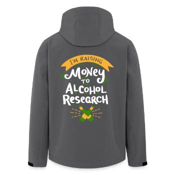 CRAFT BEER: I'm Raising Money for Alcohol Research - Recycelte Männer Softshell-Jacke von Stanley/Stella - Anthrazit - Hinten - AI Model Male 185 light (185cm)